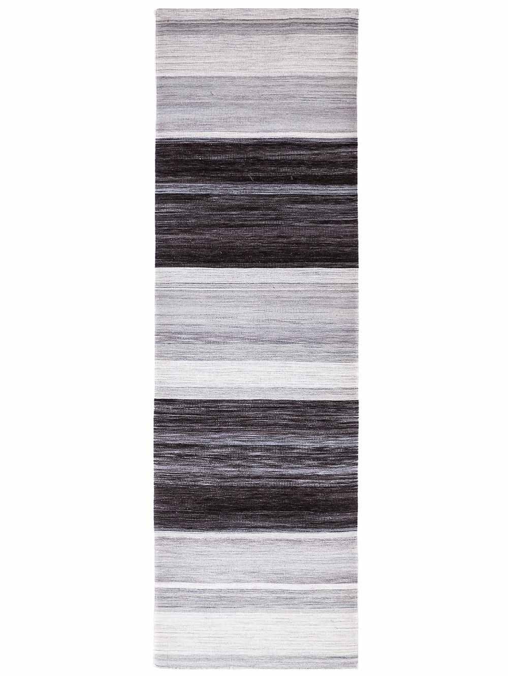 ALFOMBRA UNICA GABBEH NEGRO GRIS 241X348