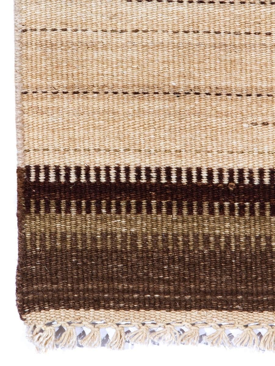 KILIM STRIPES CAMINO PLAIN BROWN 80X250