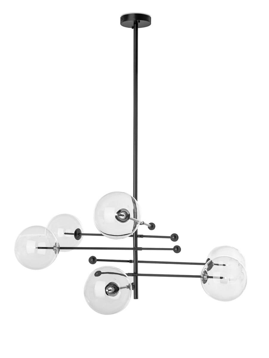 LAMPARA COLGANTE LILY BLACK