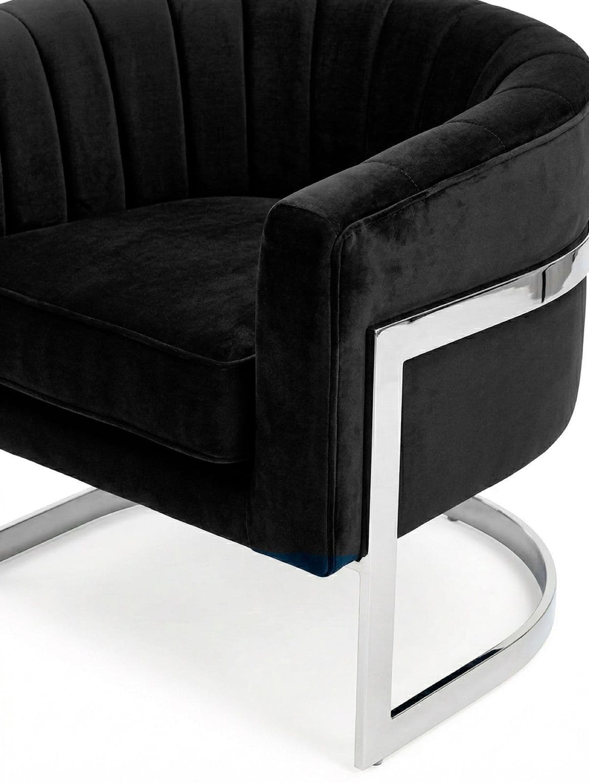 Copia de SILLON CASTELLO VELVET BLACK-CUERO VINTAGE-1