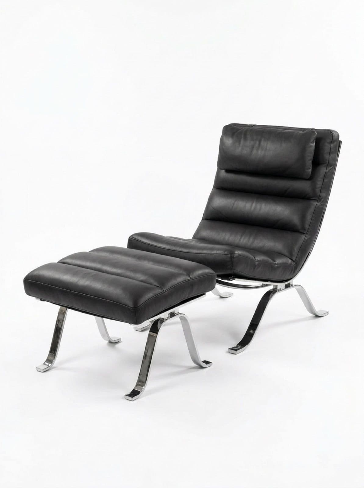Copia de SILLON & OTOMAN KIER BLACK-CUERO VINTAGE-0
