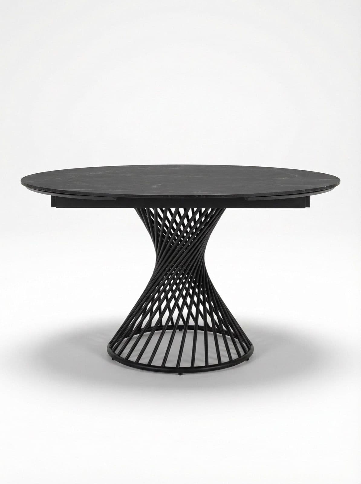 MESA DE COMEDOR EXTENSIBLE PERTH MATE BLACK 120X76