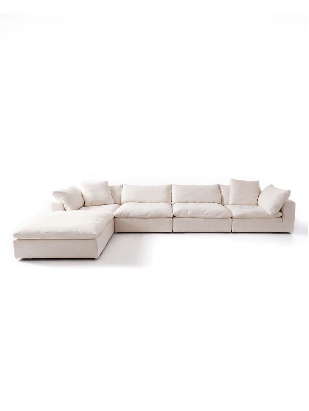 SOFA LUSH EN L SAND LINEN FLAX