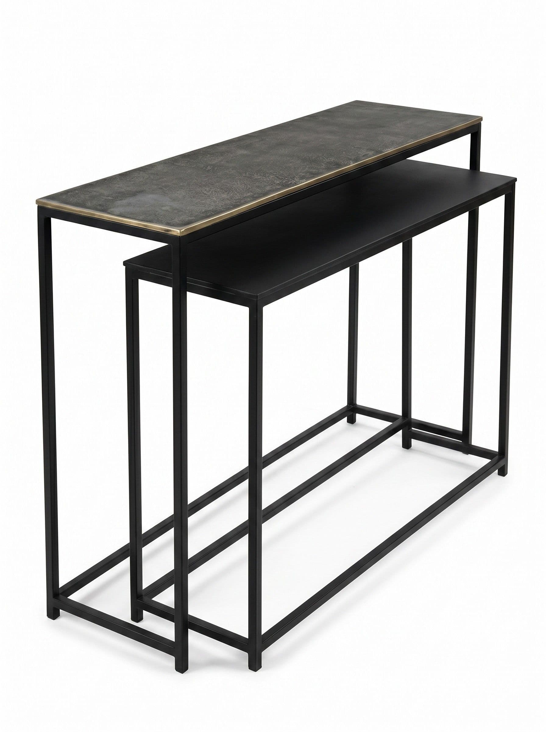 SET DE CONSOLAS BRUSELLAS BLACK & SILVER