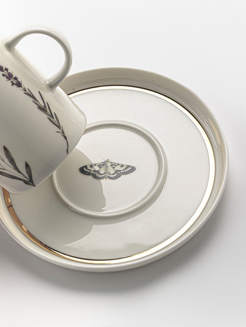 TAZA Y PLATO DE TE BOTANICAL