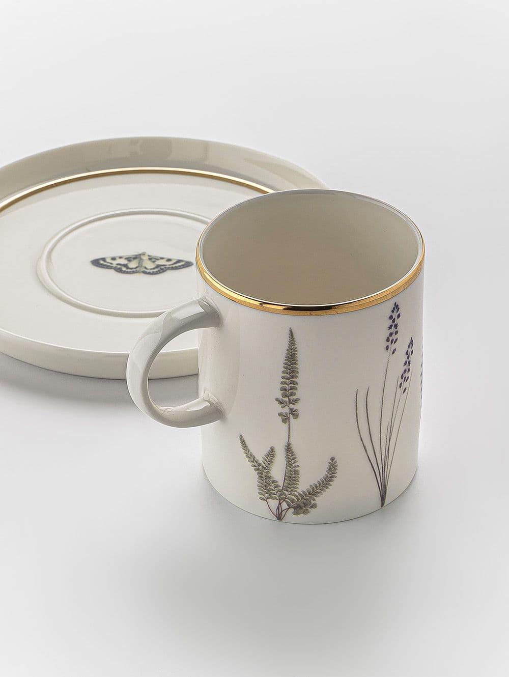 TAZA Y PLATO DE TE BOTANICAL
