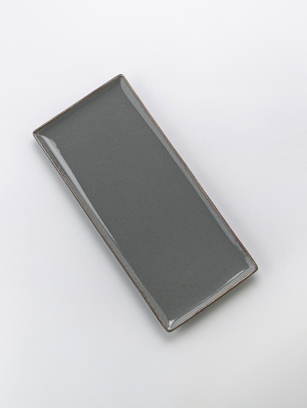 BANDEJA RECTANGULAR SEASONS GREY 35 CM