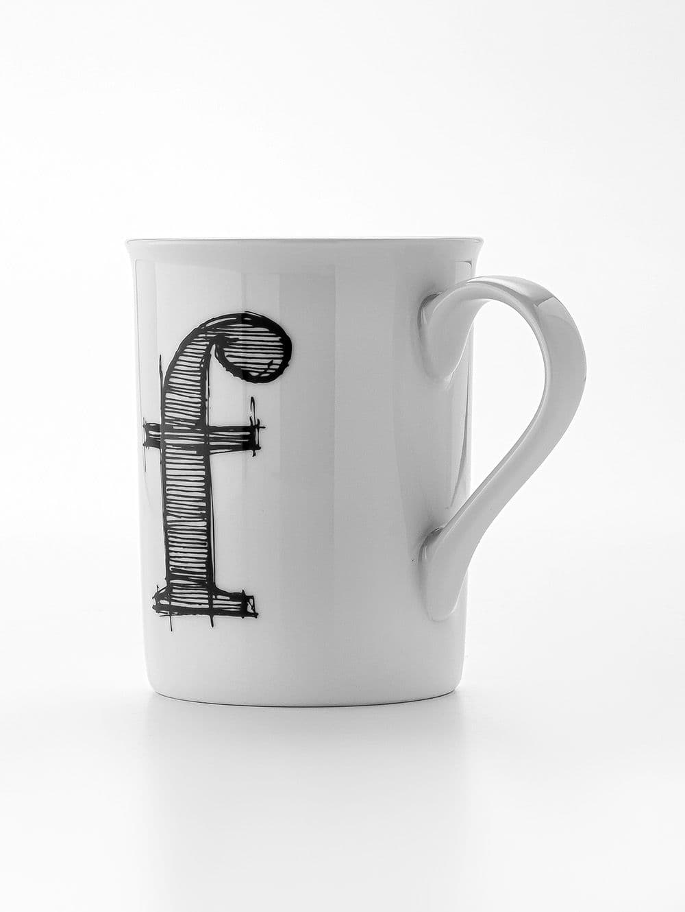 TAZA LETTER F 285CC