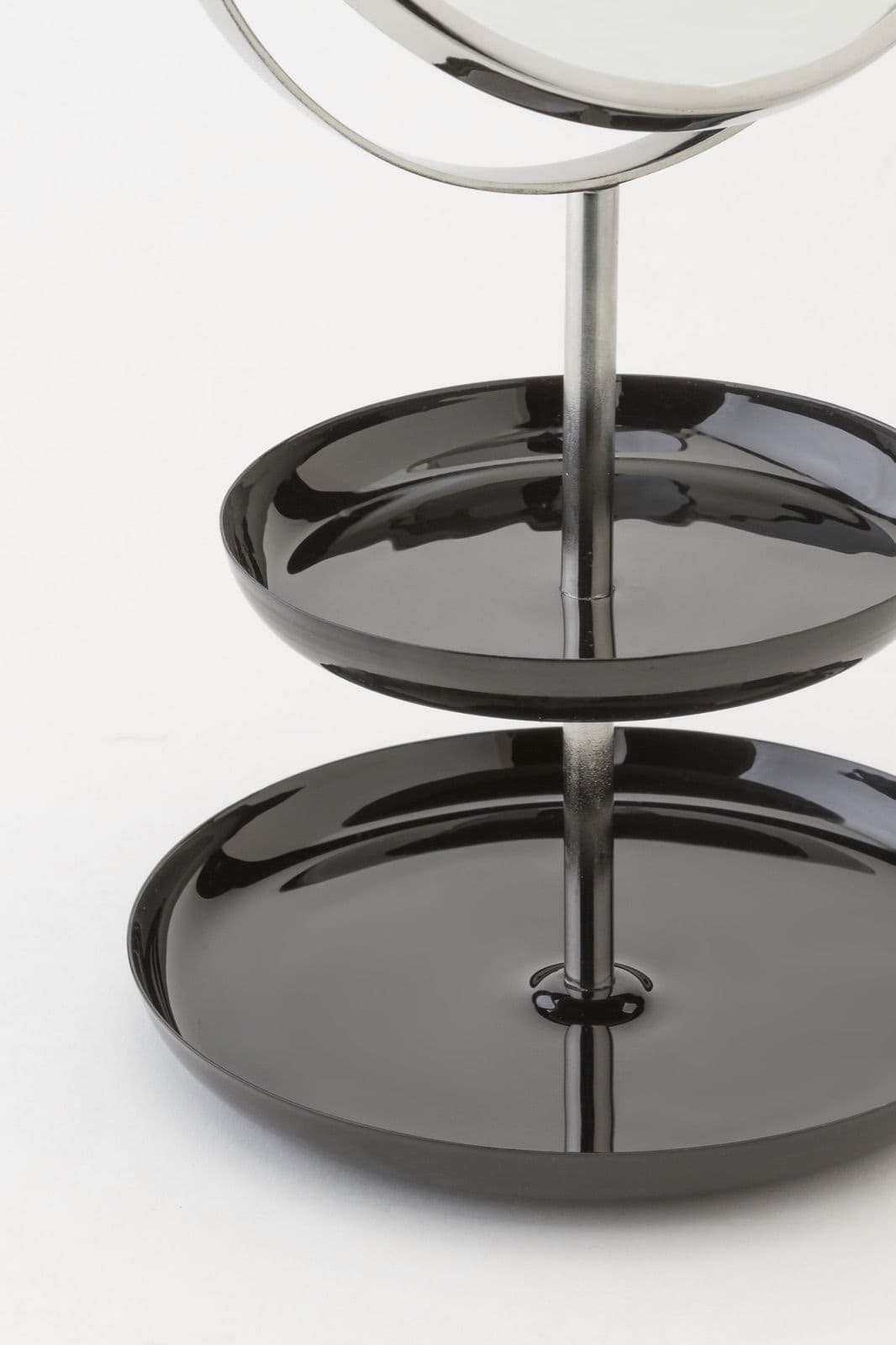 ESPEJO DE MESA LADY BLACK & NIQUEL