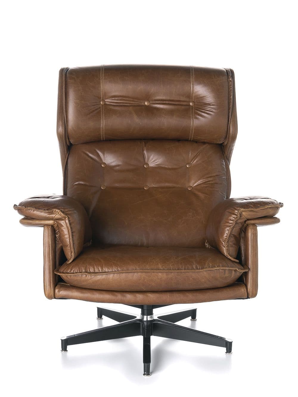 SILLON MAXIMO CUERO CUBA BROWN