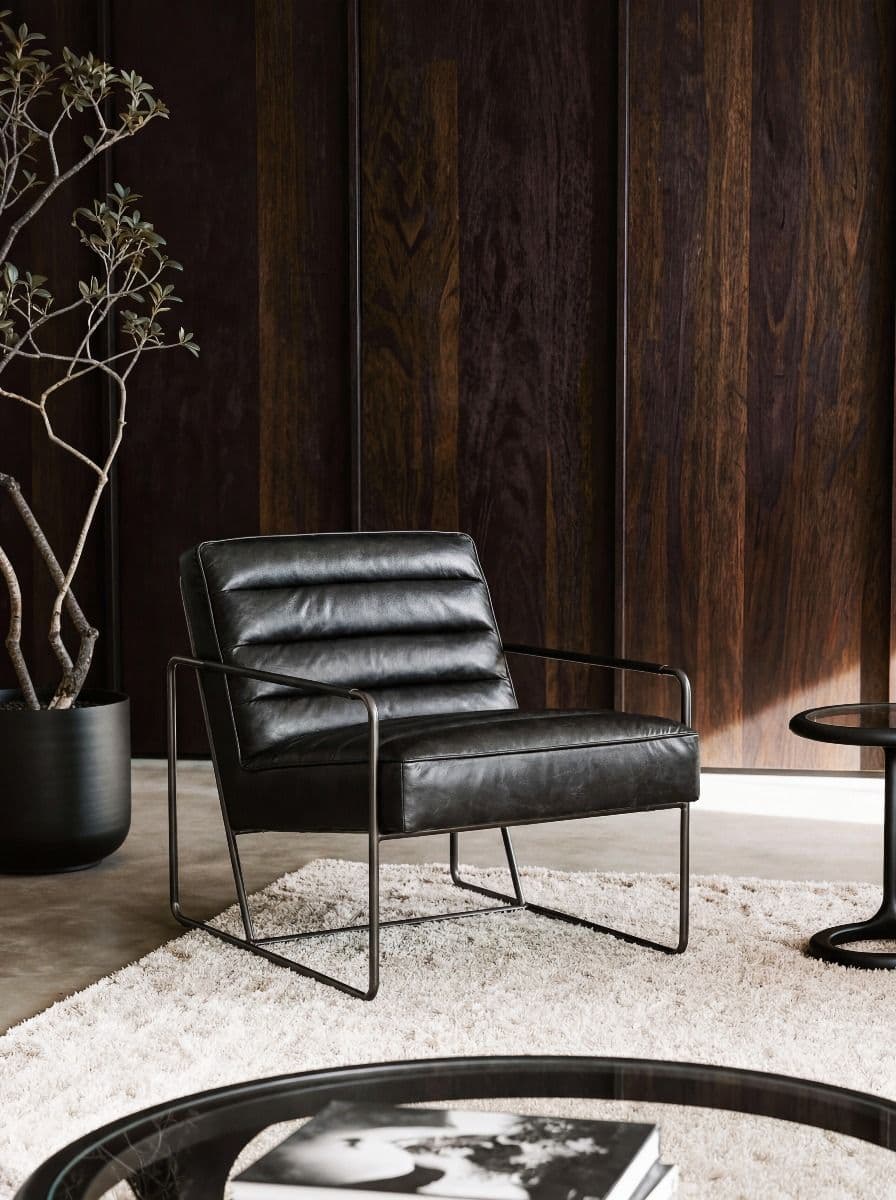 SILLON CODELL LEATHER BLACK 66X71