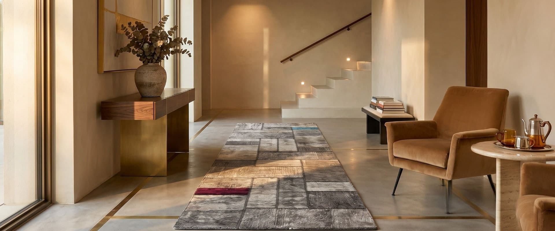 PATCHWORK PERSIA CAMINO GREY 80x298