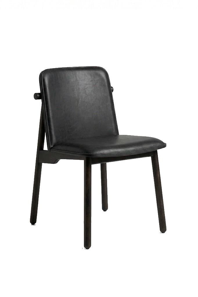 SILLA NEVES CUERO BLACK