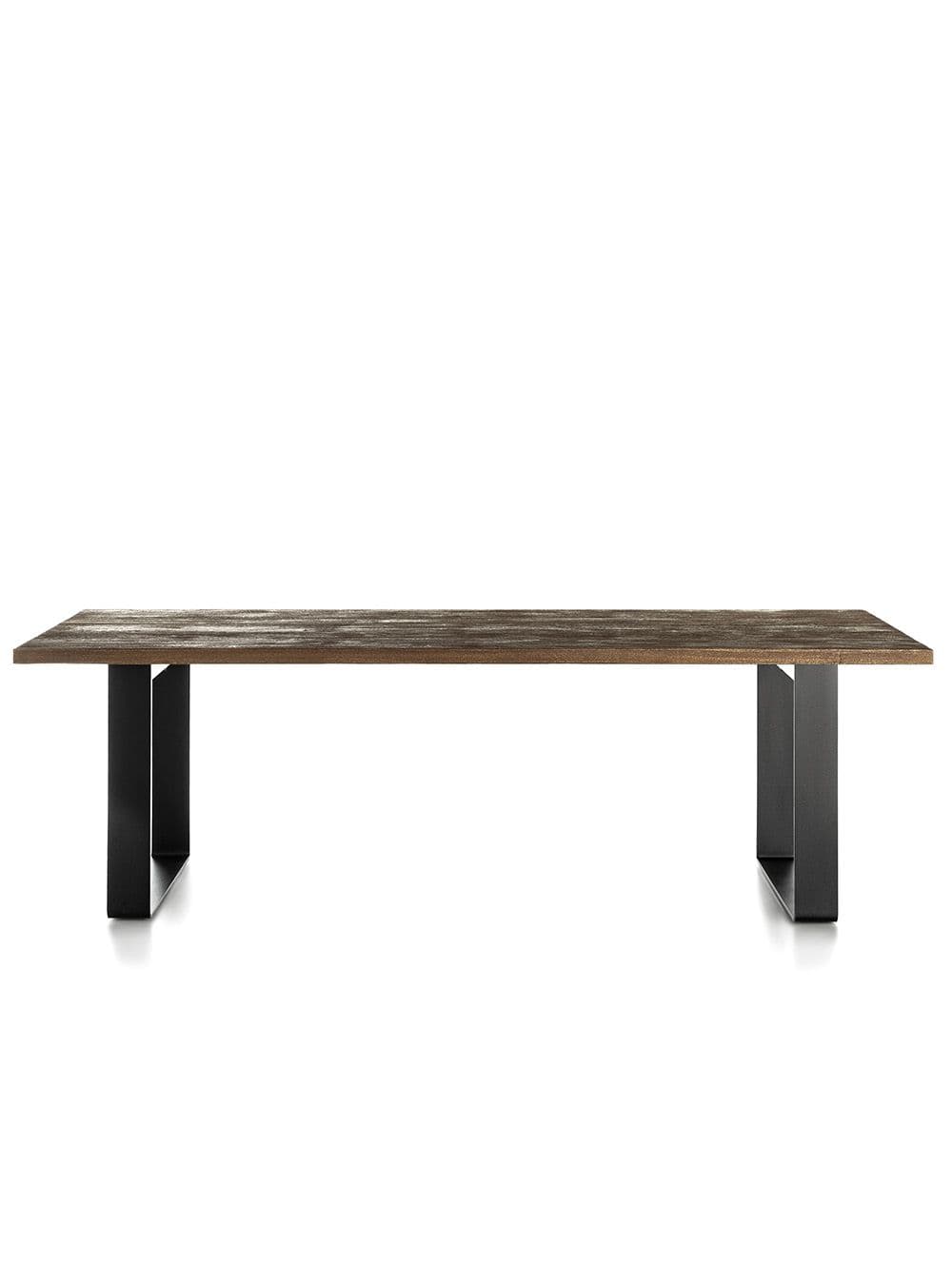 MESA DE COMEDOR VIGO PIE METALICO 110 X 240