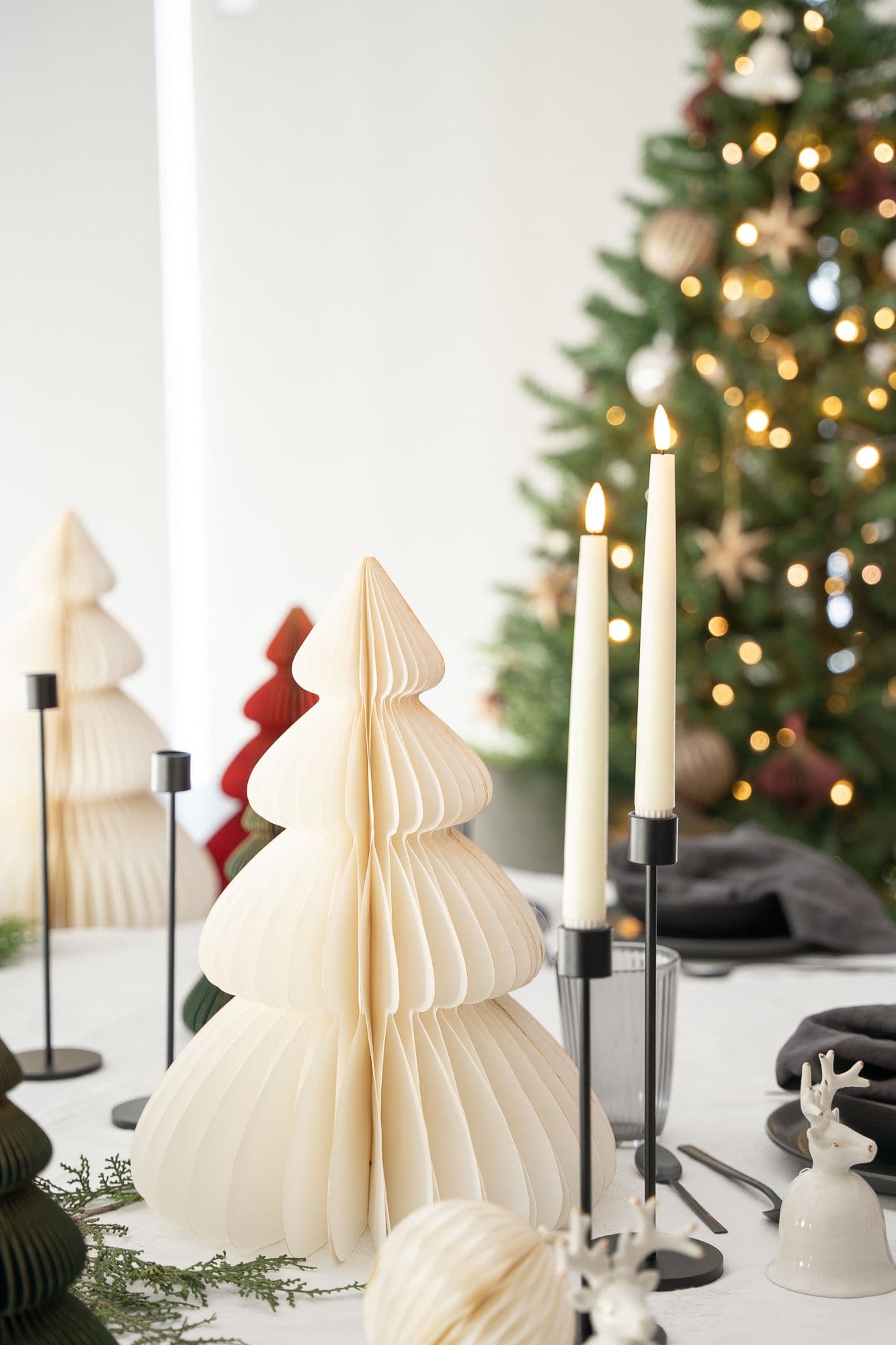 ADORNO CHRISTMAS TREE CREAM 40CM