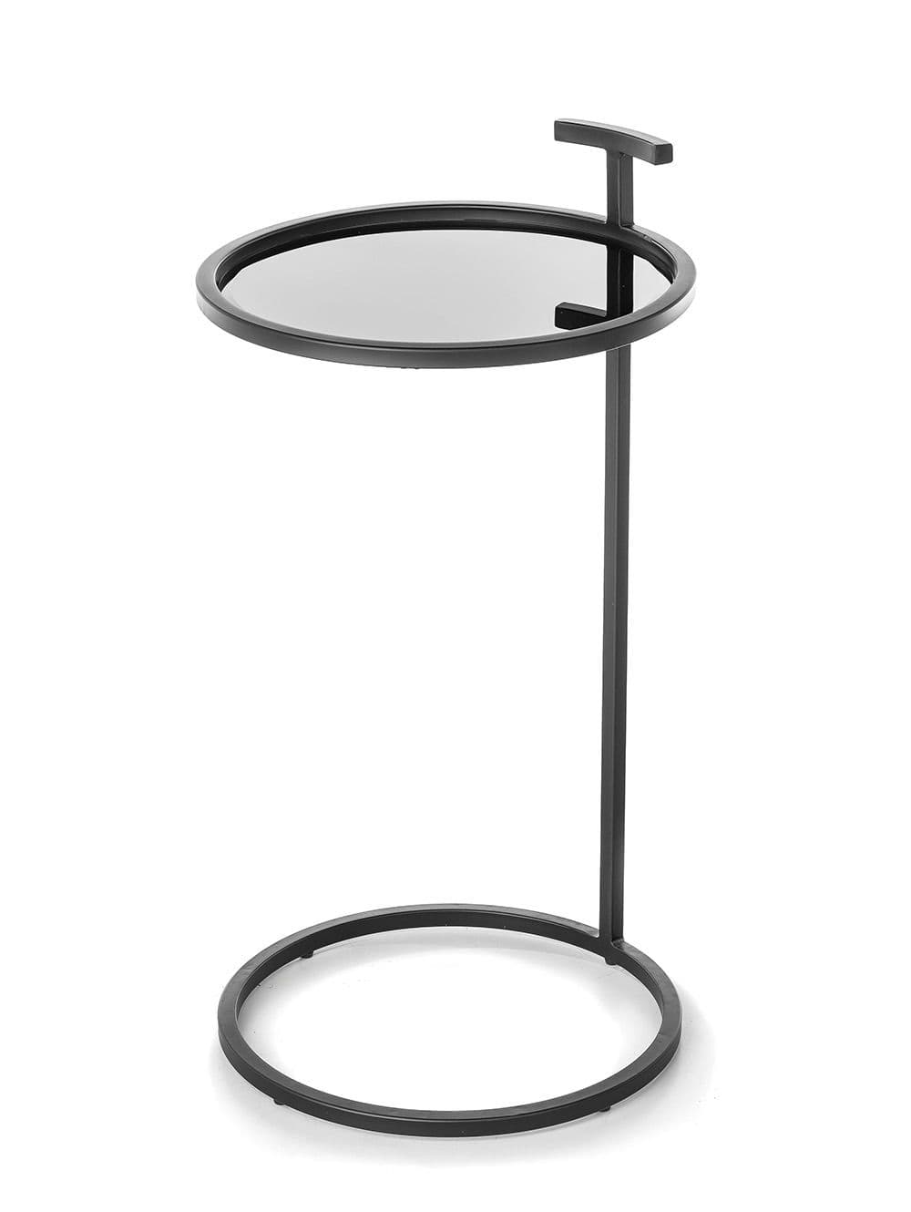 MESA C ROUND ANTIQUE MIRROR BLACK BIG